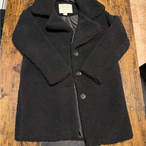 Revamped Midnight Black Teddy Coat